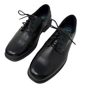 Nunn Bush Men’s Size 9.5 Kore Pro tie Casual Dress Comfort Shoes Leather Black
